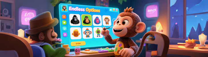 🦍 گوریلا اسکنز برائے منکی ایرینا: حسب خواہش بنائیں اور فتح کریں!