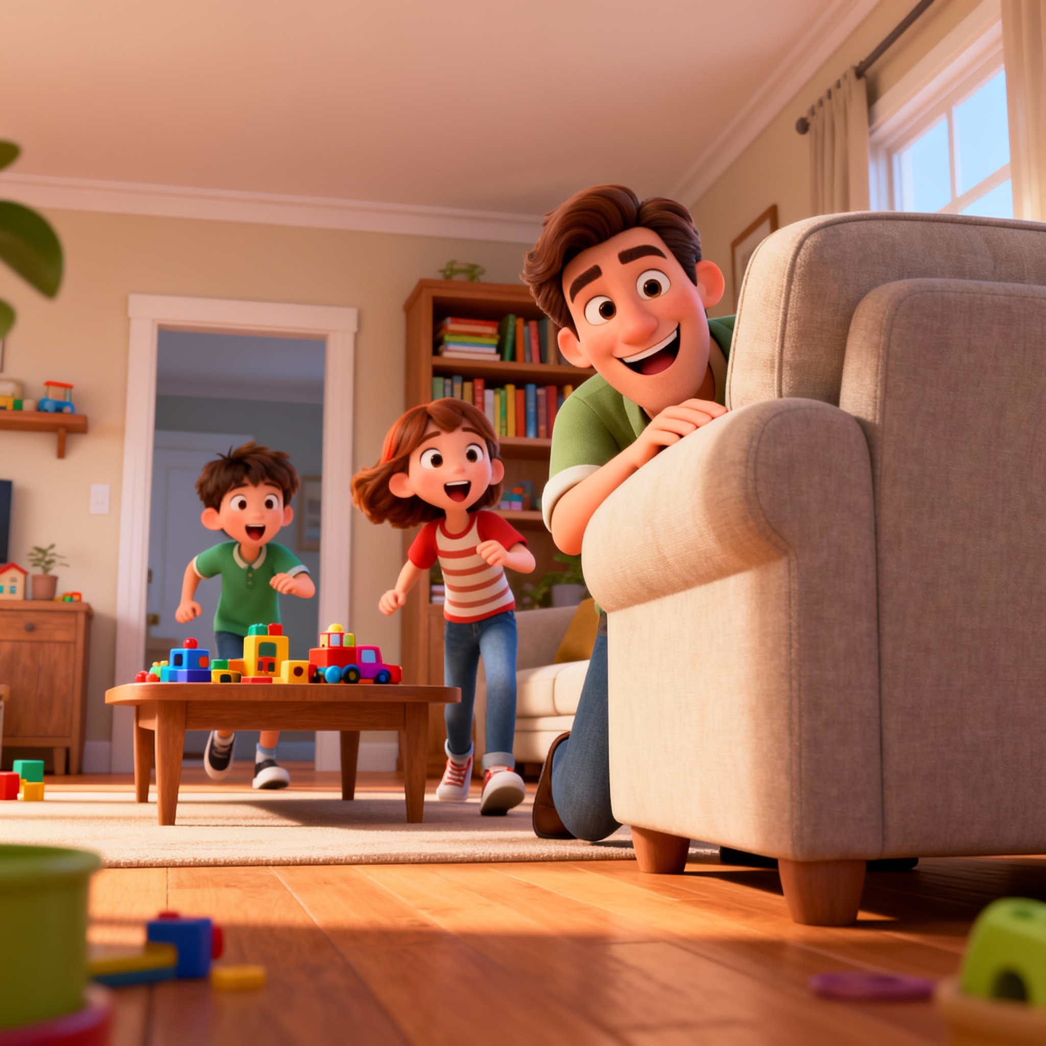 3D 躲貓貓：誰是爸爸 - 讓孩子們沉浸數小時的遊戲