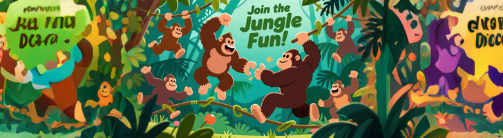 🦍 انطلق إلى المرح مع لعبة تاج القرد. لعبة ميمز الغوريلا!