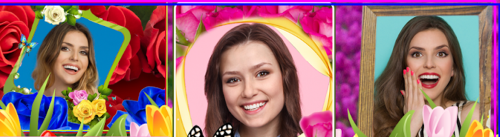 🌸 用花卉照片框照片編輯器改造您的照片！