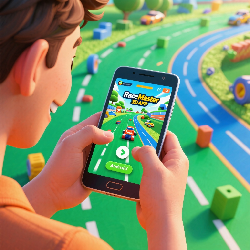 Race Master 3Dのバリアントを使ってトラックの障害を克服する方法