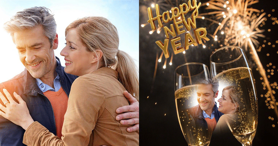 Create Your New Year's Photos In Just One Second!