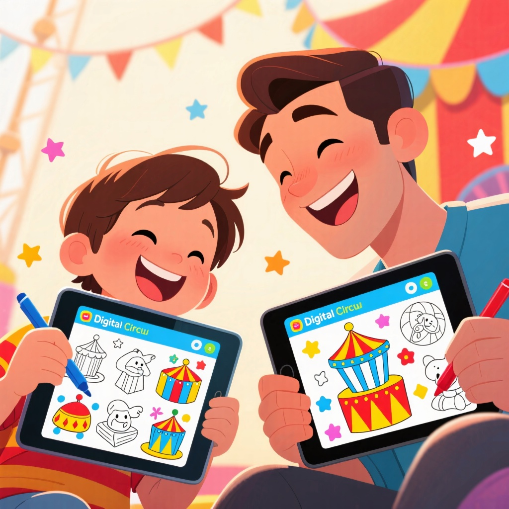 How to Use Digital Circus Coloring Variants for Stress-Free Coloring
