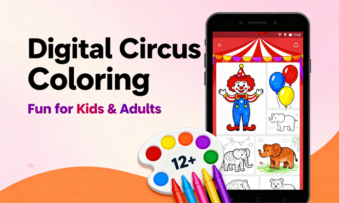 How to Use Digital Circus Coloring Variants for Stress-Free Coloring