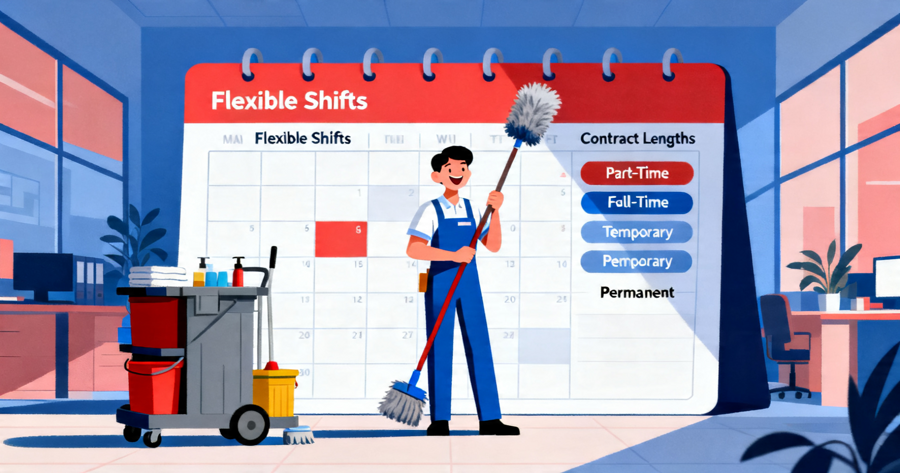 How To Land An Office Cleaner Job With Flexible Shifts And Flexible Tenure Options