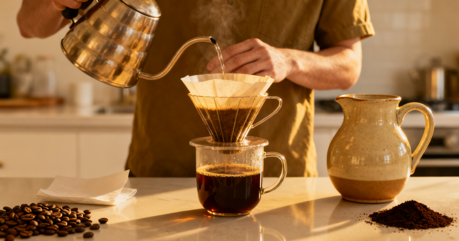 How To Brew The Perfect Cup Of Pour-Over Coffee At Home