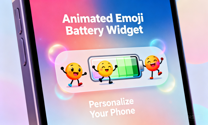 😎 Come trasformare il tuo telefono con il widget batteria a emoji animate