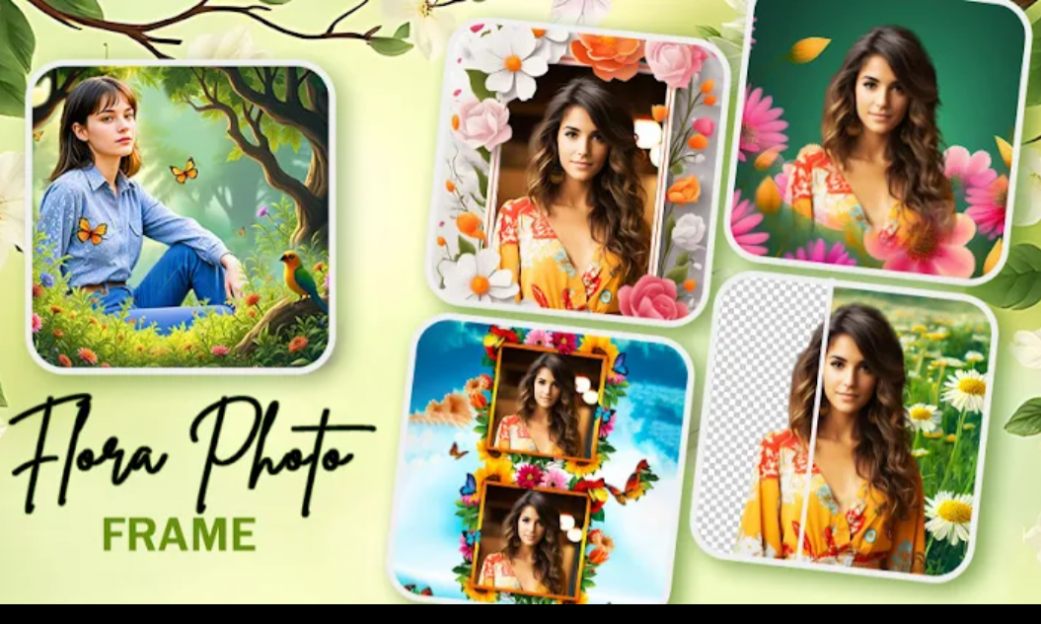 🌸 用花卉照片框照片編輯器改造您的照片！