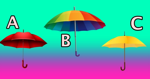 Your favorite umbrella color will reveal something special about you