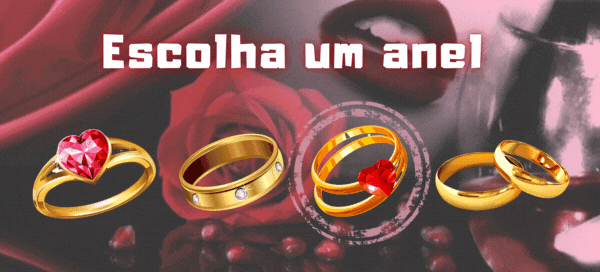 Escolha um anel e descubra o seu futuro amoroso