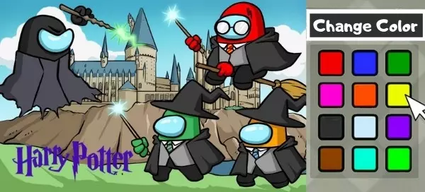 Everyone Is A Combo Of Among Us Color And Harry Potter Character - Who Are You?