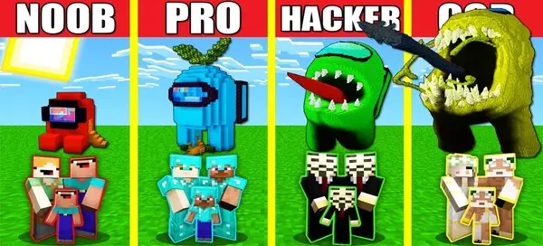 Qual O N&iacute;vel Da Sua Casa Impostora Do Among Us No Minecraft? Noob, Pro, Hacker Ou Deus?