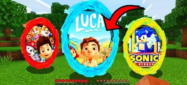 選擇一個傳送門顏色，揭示你將進入Minecraft的哪個秘密維度！