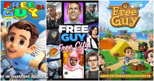 If You Are A Real Gamer, You Can Definitely Recognize Which Games Are The Prototypes Of These Free Guy Posters