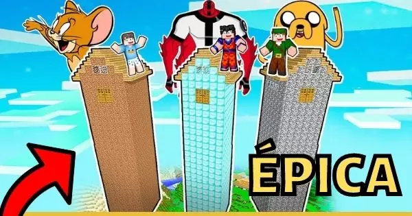 Qual &Eacute; A Sua Torre Poderosa Dos Desenhos Animados No Minecraft?