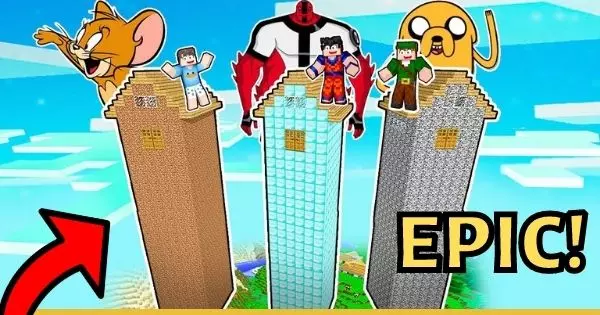 What's Your Powerful Cartoon Tower In Minecraft?