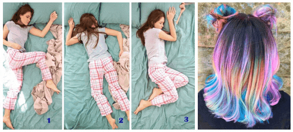 What Exotic Color Should You Dye Your Hair Based On Your Sleeping Position