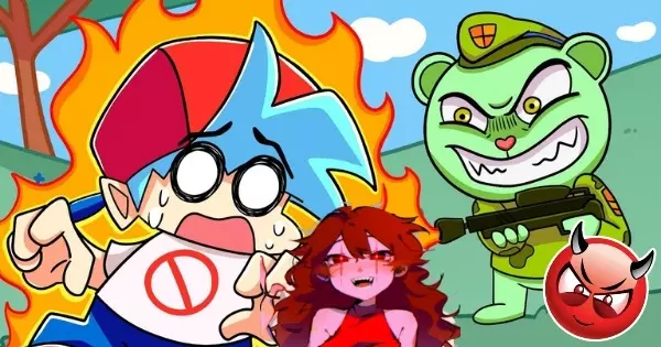 Namorado Malvado vs. Flippy Ruim Em FNF? ! Vamos Revelar Seu Lado Mais Sombrio!