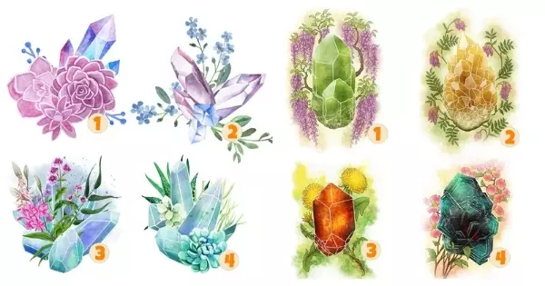 A cor que mais te atrai revelar&aacute; o seu desejo. Escolha um cristal para descobrir!