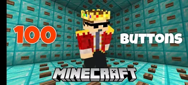 In a Room Full of 100 Minecraft Buttons, What Are Your Chances of Escaping Like a GOD?