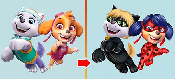 &iquest;Qu&eacute; Miraculous Ladybug y PAW PATROL GLOW UP Crossover eres t&uacute;?
