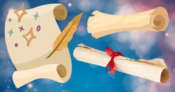 Elige Un Pergamino M&aacute;gico Y Recibe Una Frase Especial Sobre La Felicidad
