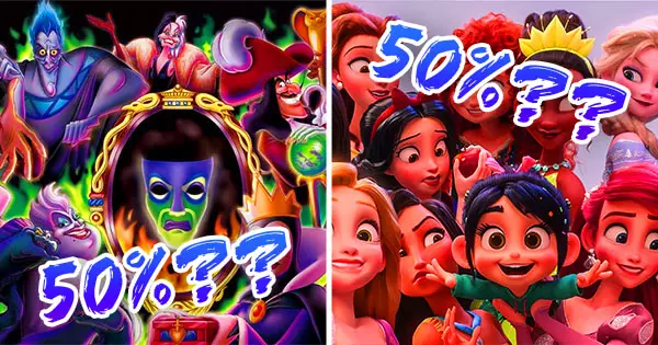What Percent Of You Are A Mix Of Disney Villains And Disney Princesses?