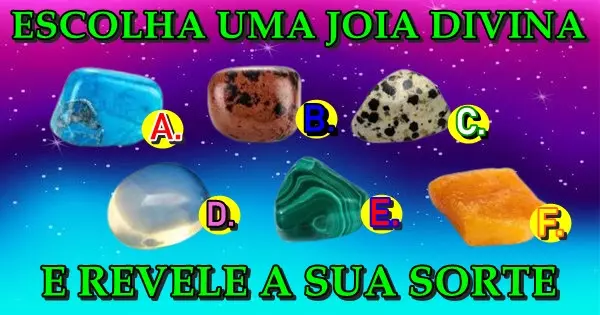 A Pedra Divina Que Voc&ecirc; Pegar&aacute; Ir&aacute; Revelar A Mensagem Da Sorte Que Voc&ecirc; Receber&aacute; No Pr&oacute;ximo M&ecirc;s