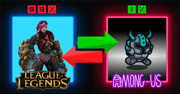 Everyone is 99% League Of Legends Character And 1% Among Us Character. Time To See Who You Are!