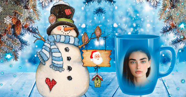 Get Your Sweet Christmas Photo In A Mug IN SECONDS!