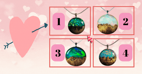 Escolha Um Pingente De Resina E Descubra Se Voc&ecirc; Ter&aacute; Um Amor Eterno!