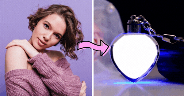 Customize Your Valentine Heart Shaped KeyChain Photo! Click To Create!