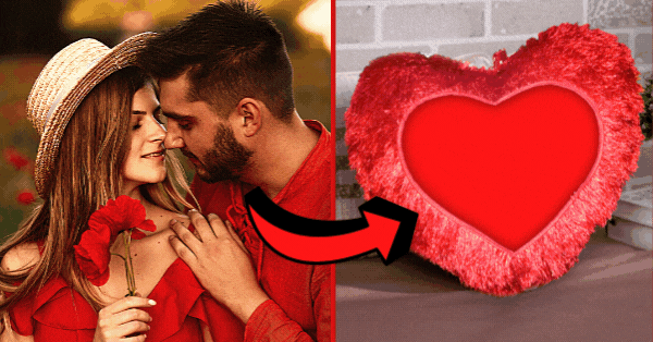 ❤️ Design A Lovely Couple Photo On An Incredible Valentine's Day Cushion! Create Free!