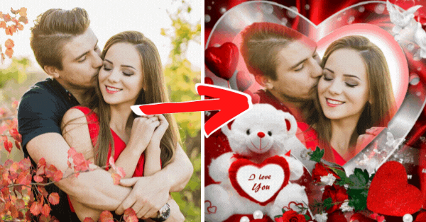 ❤️ Fa&ccedil;a O Seu Retrato De Casal No Quadro De Fotos De Ursinho De Pel&uacute;cia Dos Namorados Agora! &Eacute; GR&Aacute;TIS!