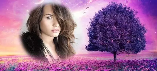 💜Ammirati In Questa Mistica Atmosfera Violetta Circondata Di Fiori!