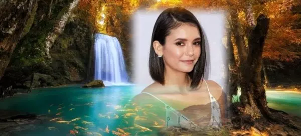 🌊Sarai Incantevole Sotto La Cascata Insieme Alle Carpe Koi!