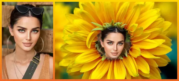 🌼 Ammira Il Tuo Viso Sorridente In Una Margherita Fiorita!