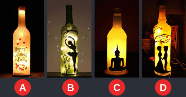 Which Glass Bottle Lantern Attracts You? Pick One And Test How Your Love Fate Would Be!