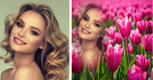 Create Your Free Women's Day Portrait With Our Lovely Tulips Photo Frame!