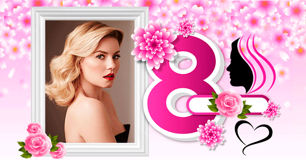 Celebrate Women's Day! | Add This Lovely Frame To Your Photo