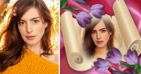 Molduras Gr&aacute;tis Para Fotos Do Dia Da Mulher | Desenhe Uma Bela Foto Com Tulipas Ao Redor!