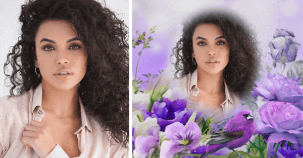 Stunning Nature Photo Frame | Create Your Perfect Photo With Flowers And Birds!