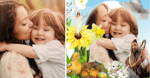 Receive God's Blessings In Our Free Beautiful Photo Frame! Show Your Faith!