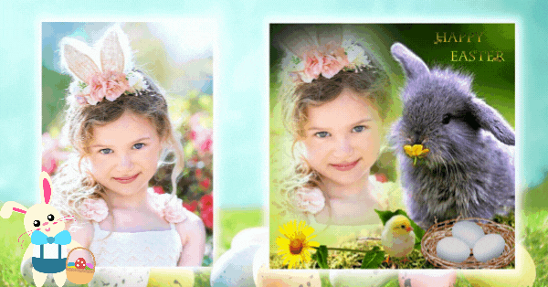 Molduras Para Fotos De P&aacute;scoa Online Gr&aacute;tis | Cheio De Lindos Coelhinhos E Ovos De Chocolate!