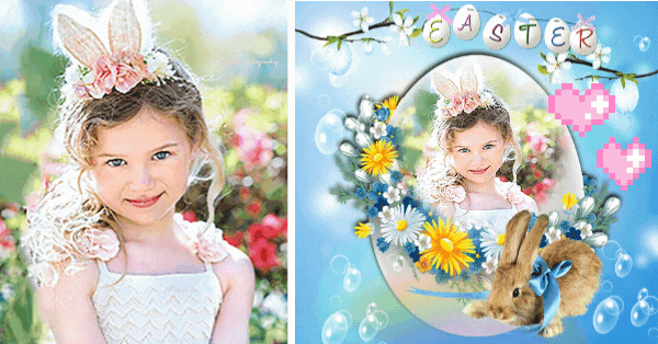 Avatar de P&aacute;scoa Gr&aacute;tis | Crie O Seu Com Ovos De P&aacute;scoa, Flores E Coelhinhos!