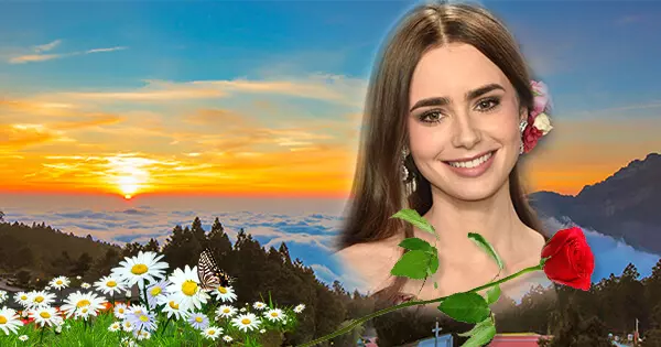 Romance In The Mountains.Add Your Photo On The Cloud
