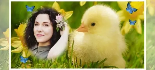 🐣 Pose Ao Lado Desta Garota Ador&aacute;vel - Feliz P&aacute;scoa 2022!