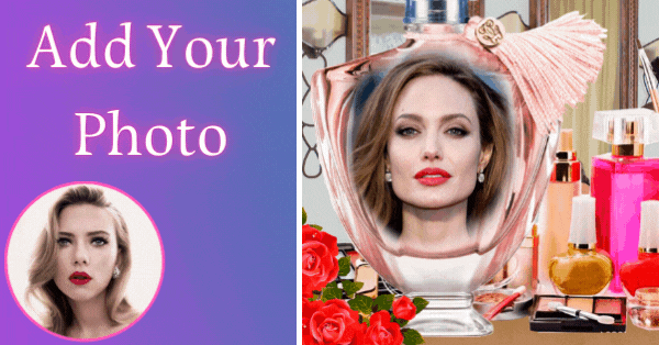 Molduras Para Fotos De Frasco De Perfume Elegante | Crie E Compartilhe O Seu Online Agora!