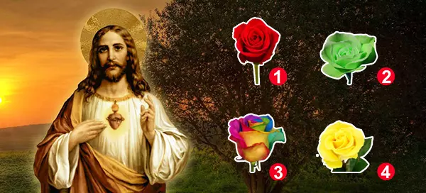 Jesus envie uma mensagem sagrada para voc&ecirc;, escolha uma rosa para ler!