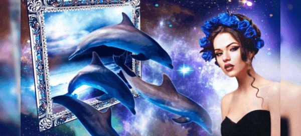 🐬Swim Through The Galaxy With These Beautiful Dolphins - Free Download